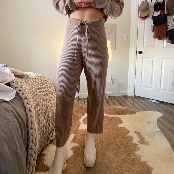 Sanctuary Ribbed Pant - Heather Truffle - Picture 4 of 8